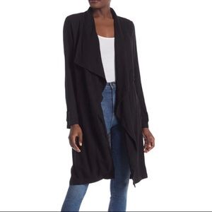 Elodie drape collared trench jacket